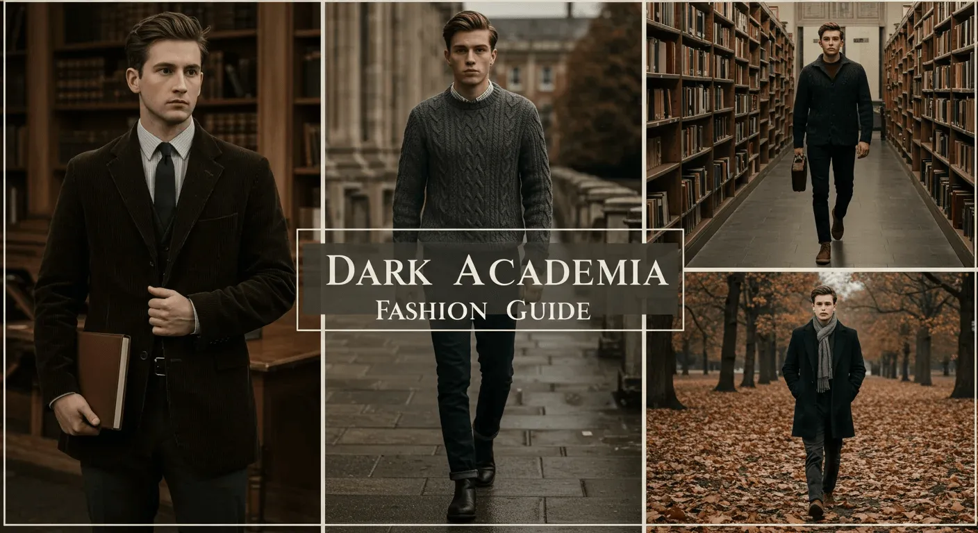 Dark Academia fashion for men