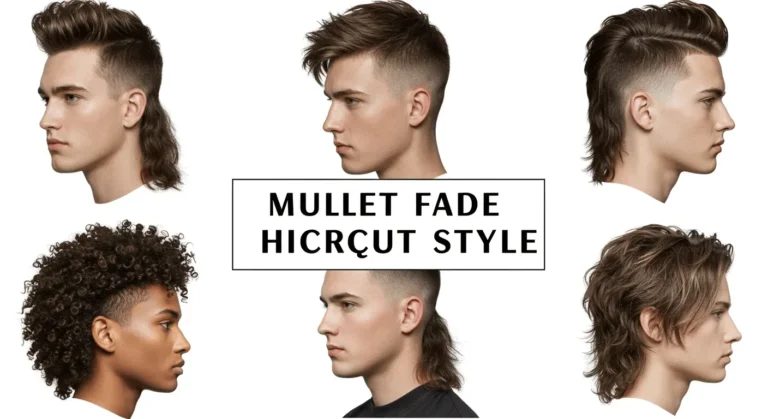 Mullet fade hair cut style